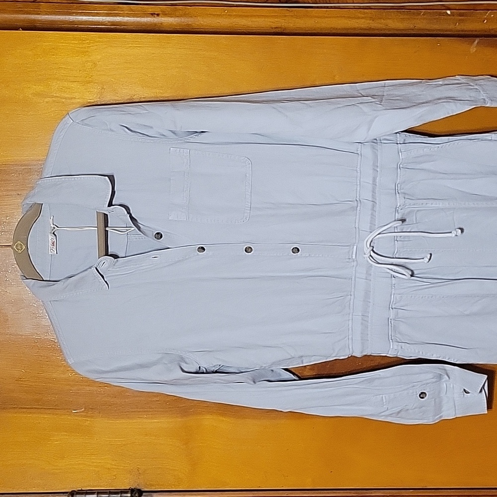 NWT Faherty Arlie Day Long Sleeve Jumpsuit in Stone Size M